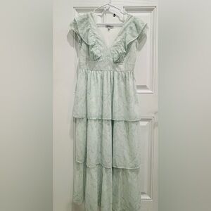 Elegant Light Green Strapless Dress